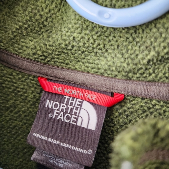 THE NORTH FACE 1/4 zip Highlander fleece in green size XL - Picture 5 of 6